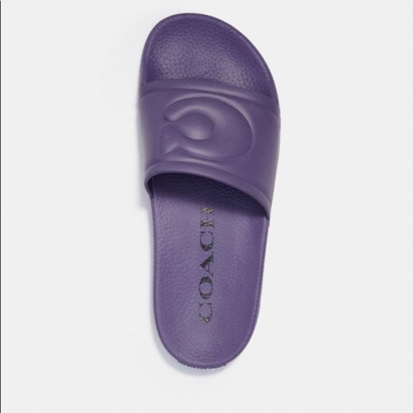 COACH ULLA Slip on Rubber slides Unisex new in box Size 9 - Picture 4 of 16